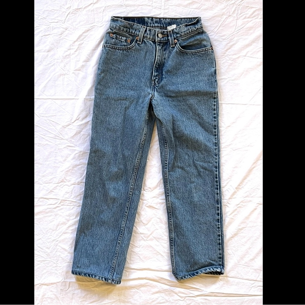 Levi's 90s Vintage 512 High Rise Slim Straight Blue Jeans 25x25 sz 5s
